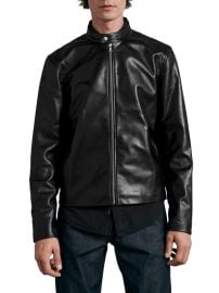 Shop rag bone ICONS Archive Cafe Racer Leather Jacket at Saks Fifth Avenue