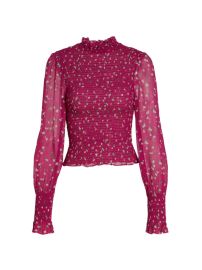 Shop rag bone Kayden Floral Blouse at Saks Fifth Avenue