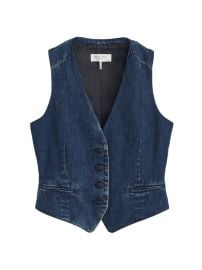 Shop rag bone Priya Cropped Denim Vest at Saks Fifth Avenue