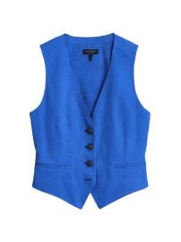 Shop rag bone Priya Linen-Blend Vest at Saks Fifth Avenue