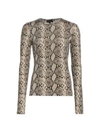 Shop rag bone Sabeen Snake-Print Long-Sleeve Shirt at Saks Fifth Avenue