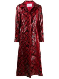 Shop red amp black STAND STUDIO Mollie snakeskin-print coat with Express Delivery - at Farfetch