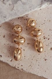 Shop the Amy Pebble Droplet Earrings Gold at Selfie Leslie