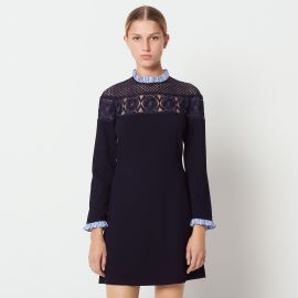 Short Dress with High Neck by Sandro at Sandro