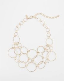 Short Goldtone Multi-Strand Link Necklace Chicox27s at Chicos