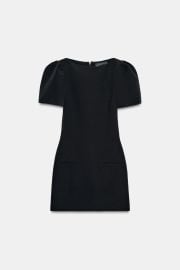 Short Pleated Pocket Dress at Zara