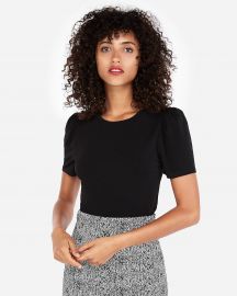 Short Puff Sleeve Tee at Express