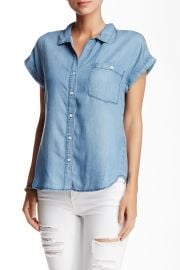 Short Sleeve Chambray Button Down at Nordstrom Rack