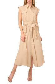 Short Sleeve Cotton Midi Shirtdress at Nordstrom