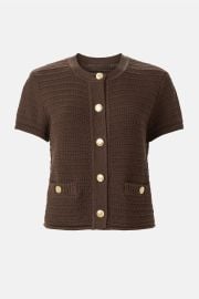 Short Sleeve Cotton Suiting Cardigan by Toccin Rent the Runway at Rent the Runway