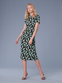 Short-Sleeve Crew Neck Dress at DvF