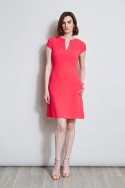 Short Sleeve Dart Dress Elie Tahari at Elie Tahari