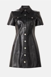 Short Sleeve Faux Leather Dress by Toccin Rent the Runway at Rent the Runway