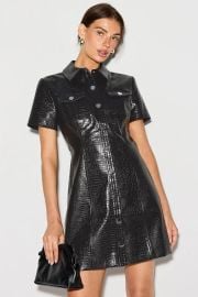 Short Sleeve Faux Leather Dress by Toccin Rent the Runway at Rent the Runway
