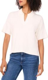 Short Sleeve Johnny Collar Sweater at Nordstrom Rack