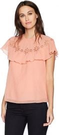 Short Sleeve Pinwheel Top by Rebecca Taylor at Amazon