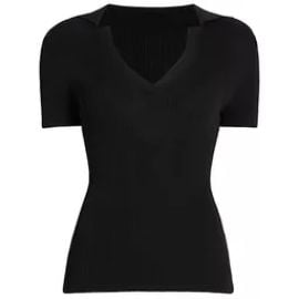 Short Sleeve Rib Top at Nordstrom