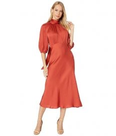 Short Sleeve Satin Tie Dress at Zappos