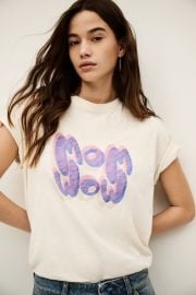 Short-Sleeve T-Shirt Veda Off-White US at ba&sh