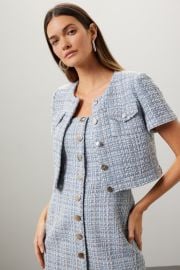 Short Sleeve Tweed Jacket by TOCCIN X RTR Rent the Runway at Rent the Runway