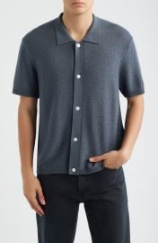 Short Sleeve Wool Cardigan at Nordstrom