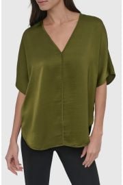 Short Sleeve Woven Top at Nordstrom