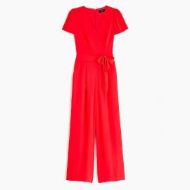 Short-Sleeve Wrap Jumpsuit at J.Crew