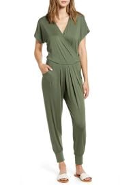 Short Sleeve Wrap Top Jumpsuit at Nordstrom