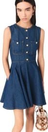 Short flared denim dress at Nordstrom