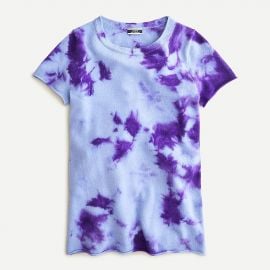 Short-sleeve Cashmere T-shirt In Tie-dye at J.Crew