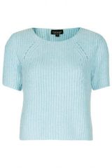 Short sleeve knit jumper at Topshop