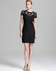 Short sleeve lace dress by Rebecca Taylor at Bloomingdales