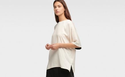 Short sleeve tunic at DKNY