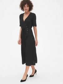 Short sleeve wrap dress at Gap