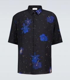 Short-sleeved floral silk shirt at Mytheresa