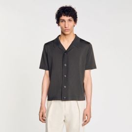 Short-sleeved shirt green for Men Paris at Sandro
