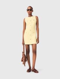 Short tweed dress at Maje