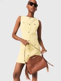 Short tweed dress at Maje