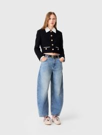 Short tweed jacket at Maje