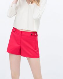 Shorts With Press-Stud Waist at Zara