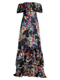 Shoshanna - Asilah Floral Off-the-Shoulder Gown at Saks Fifth Avenue