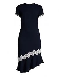 Shoshanna - Dinan Crochet-Trim Dress at Saks Fifth Avenue