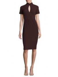 Shoshanna - High Neck Keyhole Dress at Saks Fifth Avenue