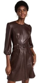 Shoshanna Broome Faux Leather Dress at Shopbop