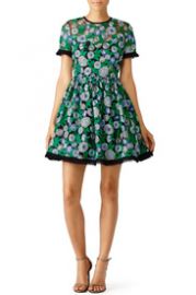 Shoshanna Green Daisy Dress at Rent The Runway