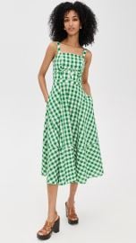 Shoshanna Kaydence Dress in Green Ivory at Shopbop