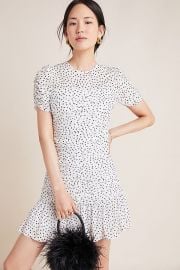 Shoshanna Kayleigh Textured Mini Dress at Anthropologie