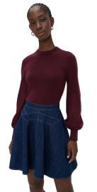 Shoshanna Matilda Dress Burgundy/Dark Denim M at Shopbop