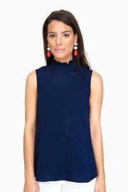 Shoshanna Navy Lucy Top at Tuckernuck