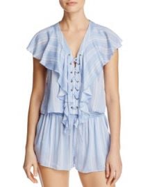 Show Me Your MuMu Treasure Lace-Up Top at Bloomingdales